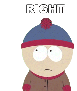 Right Stan Marsh Sticker - Right Stan Marsh South Park Stickers