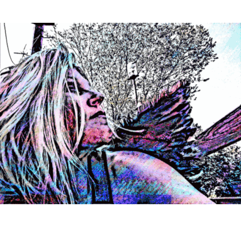 Girl Angel Sticker - Girl Angel Wings Stickers
