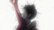 monkey d luffy from one piece is smiling with his arms outstretched