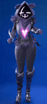 a video game character with a hood and a cat face