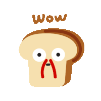Food Bread Sticker - Food Bread Cute Stickers