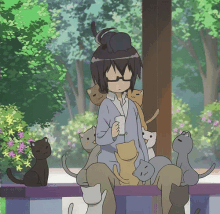 Anime Cats GIF - Anime Cats Cuddle GIFs
