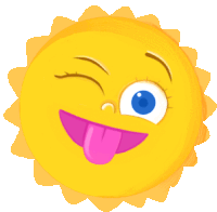 Sun Emoji Sticker - Sun Emoji Wink Stickers