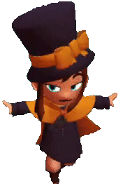 A Hat In Time Hat Kid Sticker - A Hat In Time Hat Kid Spin Stickers