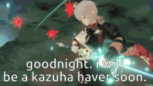 Kazuha Genshin GIF - Kazuha Genshin Goodnight GIFs