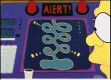 Homer Stops Up The Works GIF