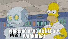 The Simpsons Homer Simpson GIF - The Simpsons Homer Simpson Working Hard Or Hardly Working GIFs