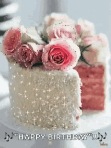 Cake Roses GIF - Cake Roses Happy Birthday GIFs