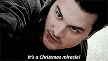 Its A Christmas Miracle Happy Holidays GIF - Its A Christmas Miracle Happy Holidays Enzo St John GIFs