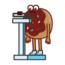 Donut Weighing Scale GIF - Donut Weighing Scale Kick GIFs