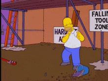 The Simpsons Homer Simpson GIF - The Simpsons Homer Simpson Hard Hat GIFs