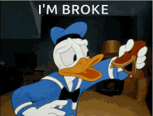 No Money Donald Duck GIF - No Money Donald Duck Sad GIFs