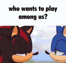 Among Us Sonic GIF - Among Us Sonic Shadow GIFs