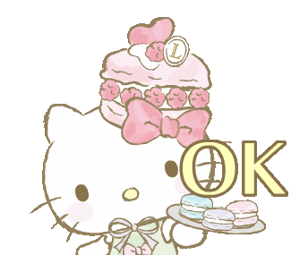 Hello Kitty Ok Sticker - Hello Kitty Ok Okay Stickers