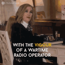 With The Vigour Of Wartime Radio Operator Moira GIF