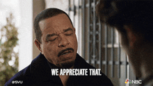 We Appreciate That Detective Odafin Tutuola GIF - We Appreciate That Detective Odafin Tutuola Ice T GIFs
