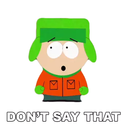Dont Say That Kyle Broflovski Sticker - Dont Say That Kyle Broflovski South Park Stickers