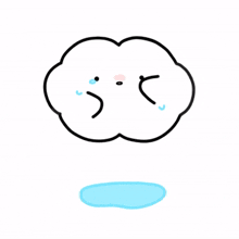 white cloud alone sad crying lonely