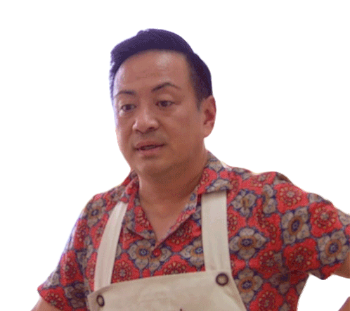 Big Sigh Vincent Chan Sticker - Big Sigh Vincent Chan The Great Canadian Baking Show Stickers