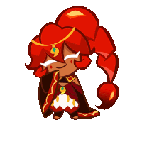 a cartoon character with red hair is wearing a cape