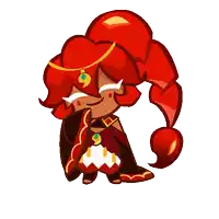 a cartoon character with red hair is wearing a cape