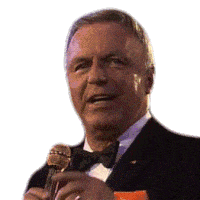 Pointing Frank Sinatra Sticker - Pointing Frank Sinatra There Stickers