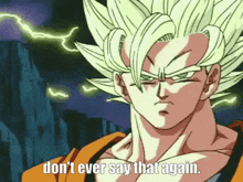 Goku Ultra Instinct Dont Say That GIF - Goku Ultra Instinct Dont Say That Goku GIFs