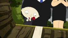 Rose In Grave GIF - Stewie Familyguy Rip GIFs