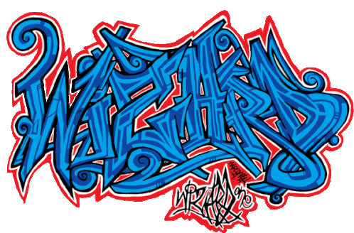 Wizard Graffiti Name Sticker - Wizard Graffiti Name Cholowiz Graffiti Stickers