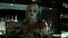 Harley At The Bar GIF - Suicide Squad Suicide Squad Gi Fs Margot Robbie GIFs