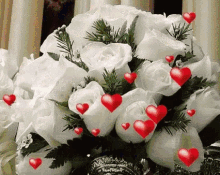 Roses Hearts GIF - Roses Hearts Love You GIFs