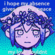 Omori I Hope My Absence GIF - Omori I Hope My Absence Gives You The Peace GIFs