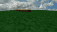 a 3d rendering of a minecraft world with the word " aeisolnir " in yellow letters