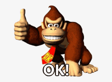 Donkey Kong Ok GIF - Donkey Kong Ok GIFs