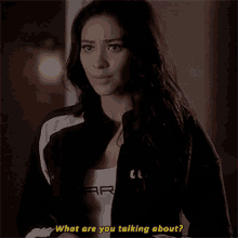 pretty little liars emily fields what are you talking about what are you saying shay mitchell