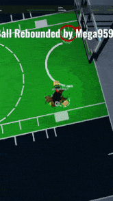 a basketball court with the words all rebounded by mega95 on the bottom