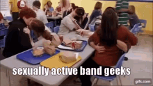 Sexually Active Band Geeks GIF - Sexually Active Band Geeks Cafeteria GIFs
