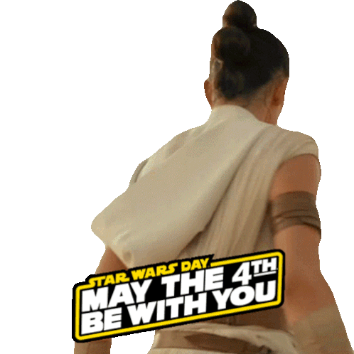 Star Wars Day Rey Sticker - Star Wars Day Rey May The 4th Be With You Stickers