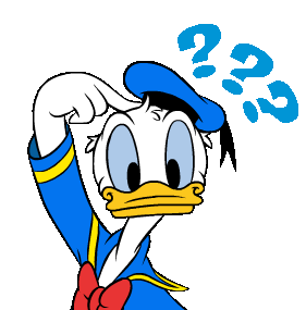 Donald Duck Sticker - Donald Duck Question Mark Stickers