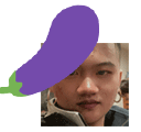 Inu Eggplant Sticker