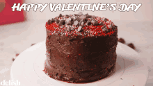 Happy Valentines Day Cake GIF - Happy Valentines Day Cake Dessert GIFs