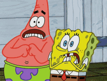 Spongebob Squarepants Patrick Star GIF - Spongebob Squarepants Patrick Star Scared Face GIFs