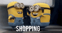 Shopping GIF - Minions Shopping Excited GIFs