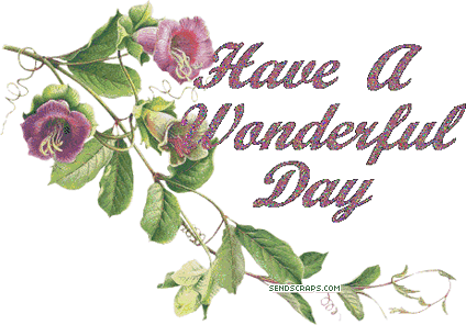 Have A Wonderful Day Flowers Sticker - Have A Wonderful Day Flowers Stickers