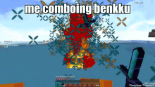Me Comboing Benkku Minecraft GIF - Me Comboing Benkku Minecraft Combo GIFs