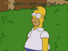 Homer Simpsons Roasted GIF - Homer Simpsons Roasted Bye GIFs