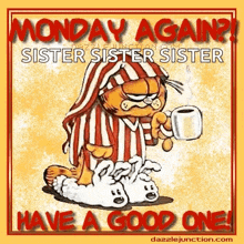 Monday Again Garfield GIF