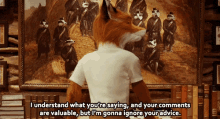 Fantastic Mr Fox Im Going To Ignore Your Advice GIF - Fantastic Mr Fox Im Going To Ignore Your Advice Ignore GIFs