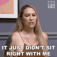 It Just Didnt Sit Right With Me Melissa GIF - It Just Didnt Sit Right With Me Melissa After Happily Ever After GIFs