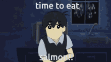 Eat Omori GIF - Eat Omori Salmon GIFs